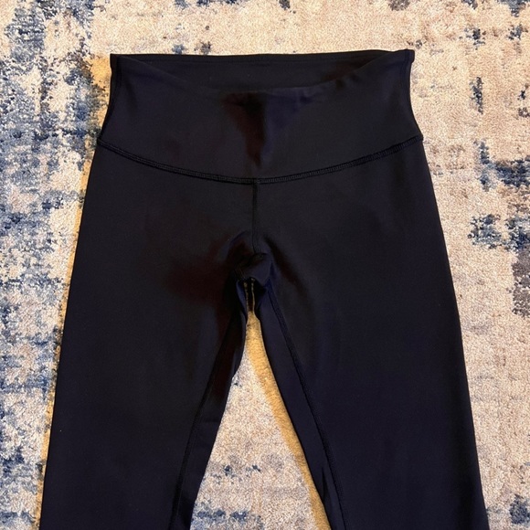 Lululemon Wunder Under Crop 21” Size 4 In Black “like new” - Picture 3 of 10